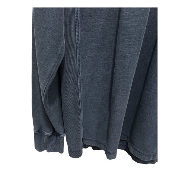 Red Head Henley Shirt Long Sleeve Pullover Men Medium Blue - Picture 2 of 6